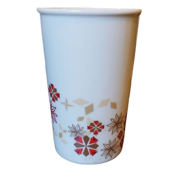 Starbucks Poinsettia Snowflake mug - Picture 2 of 5